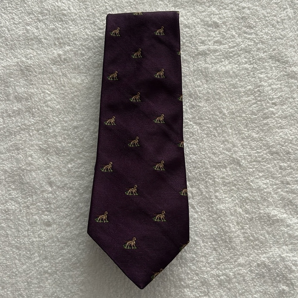 Brooks Brothers Dog Design Tie